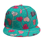 Retro Lollipop Pattern Print Snapback Cap