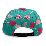Retro Lollipop Pattern Print Snapback Cap