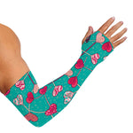 Retro Lollipop Pattern Print Sun Protection Arm Sleeves