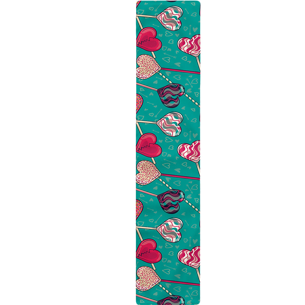 Retro Lollipop Pattern Print Table Runner