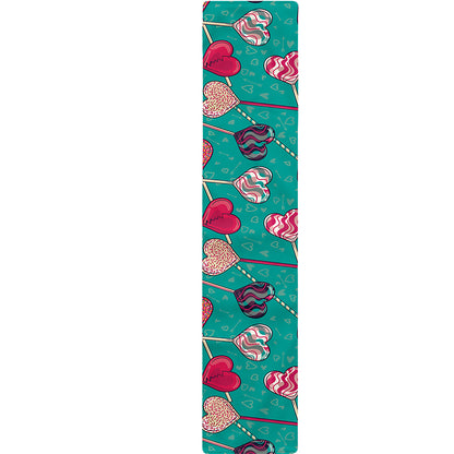 Retro Lollipop Pattern Print Table Runner