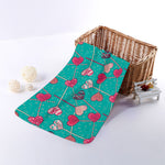 Retro Lollipop Pattern Print Towel
