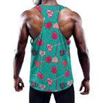 Retro Lollipop Pattern Print Training Tank Top