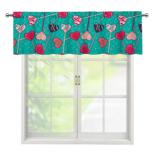 Retro Lollipop Pattern Print Window Valance