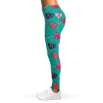 Retro Lollipop Pattern Print Women's Leggings