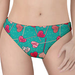 Retro Lollipop Pattern Print Women's Thong