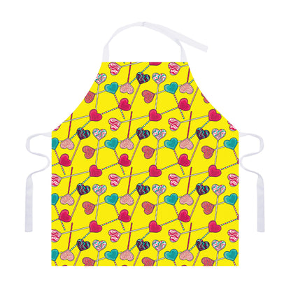 Retro Lollipop Print Adjustable Apron