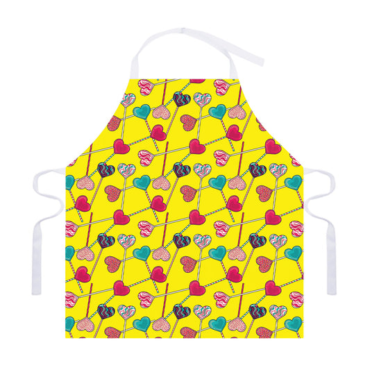 Retro Lollipop Print Adjustable Apron