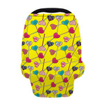 Retro Lollipop Print Baby Seat Cover