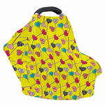 Retro Lollipop Print Baby Seat Cover
