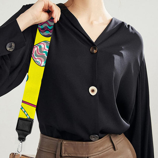 Retro Lollipop Print Bag Strap
