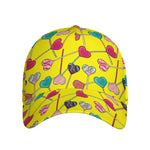 Retro Lollipop Print Baseball Cap
