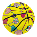 Retro Lollipop Print Basketball