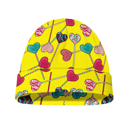 Retro Lollipop Print Beanie