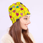Retro Lollipop Print Beanie