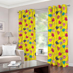 Retro Lollipop Print Blackout Grommet Curtains