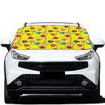 Retro Lollipop Print Car Windshield Snow Cover