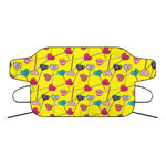 Retro Lollipop Print Car Windshield Snow Cover