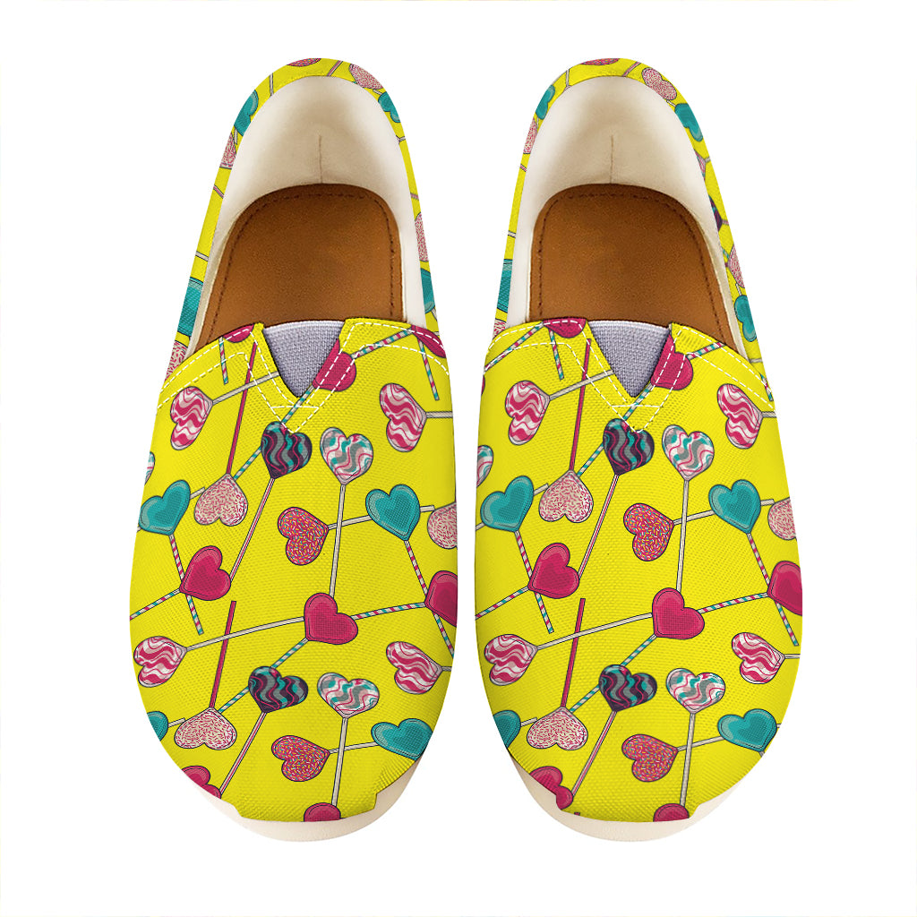 Retro Lollipop Print Casual Shoes