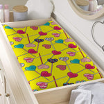 Retro Lollipop Print Changing Pad Cover