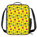 Retro Lollipop Print Crossbody Lunch Bag