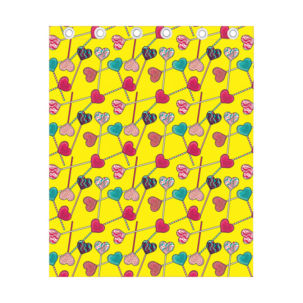 Retro Lollipop Print Curtain