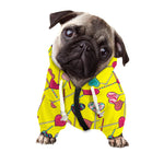 Retro Lollipop Print Dog Zip Up Hoodie