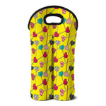 Retro Lollipop Print Double Neoprene Wine Tote
