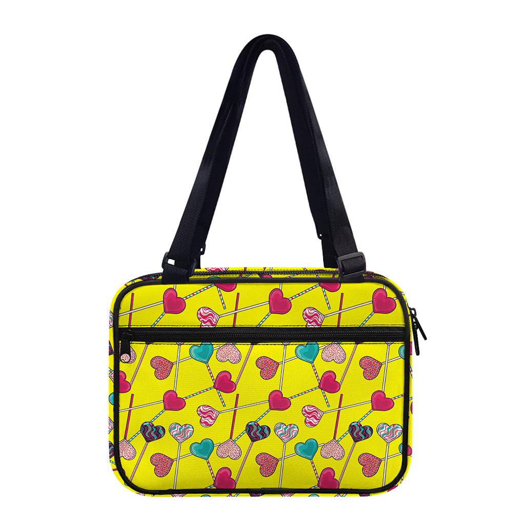 Retro Lollipop Print Double Strap Bible Bag