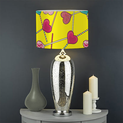 Retro Lollipop Print Drum Lamp Shade