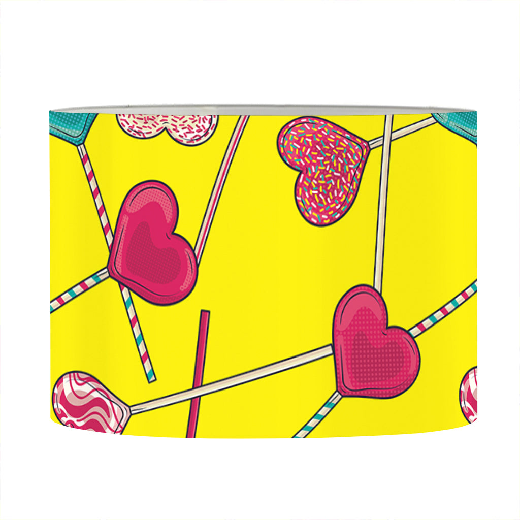 Retro Lollipop Print Drum Lamp Shade