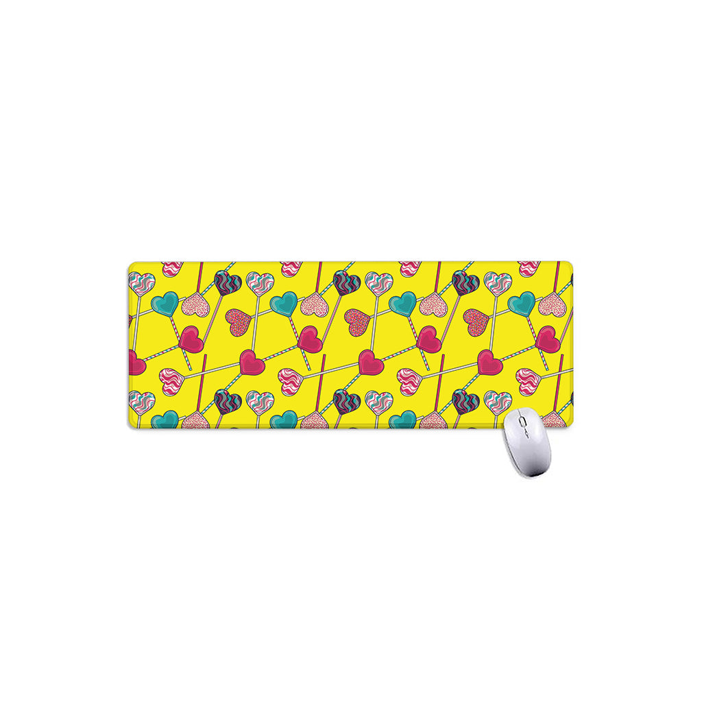 Retro Lollipop Print Extended Mouse Pad