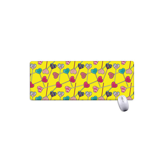 Retro Lollipop Print Extended Mouse Pad