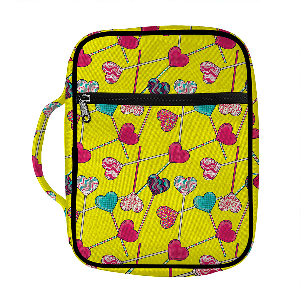 Retro Lollipop Print Front Pocket Bible Bag
