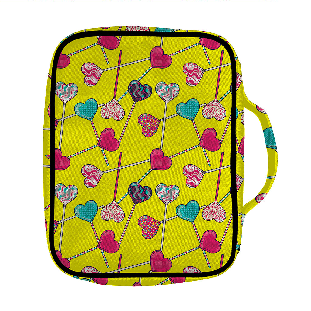 Retro Lollipop Print Front Pocket Bible Bag