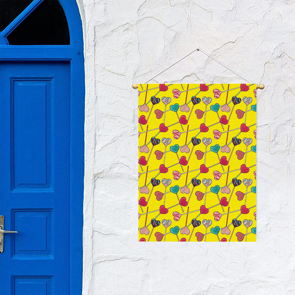 Retro Lollipop Print Garden Flag
