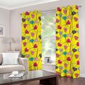 Retro Lollipop Print Grommet Curtains