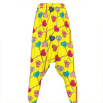 Retro Lollipop Print Hammer Pants
