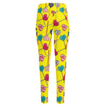 Retro Lollipop Print High-Waisted Pocket Leggings