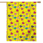 Retro Lollipop Print House Flag
