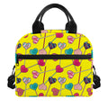 Retro Lollipop Print Insulated Lunch Bag