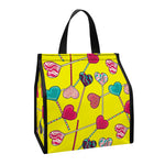 Retro Lollipop Print Insulated Lunch Tote