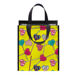 Retro Lollipop Print Insulated Lunch Tote