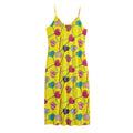 Retro Lollipop Print Jersey Midi Cami Dress