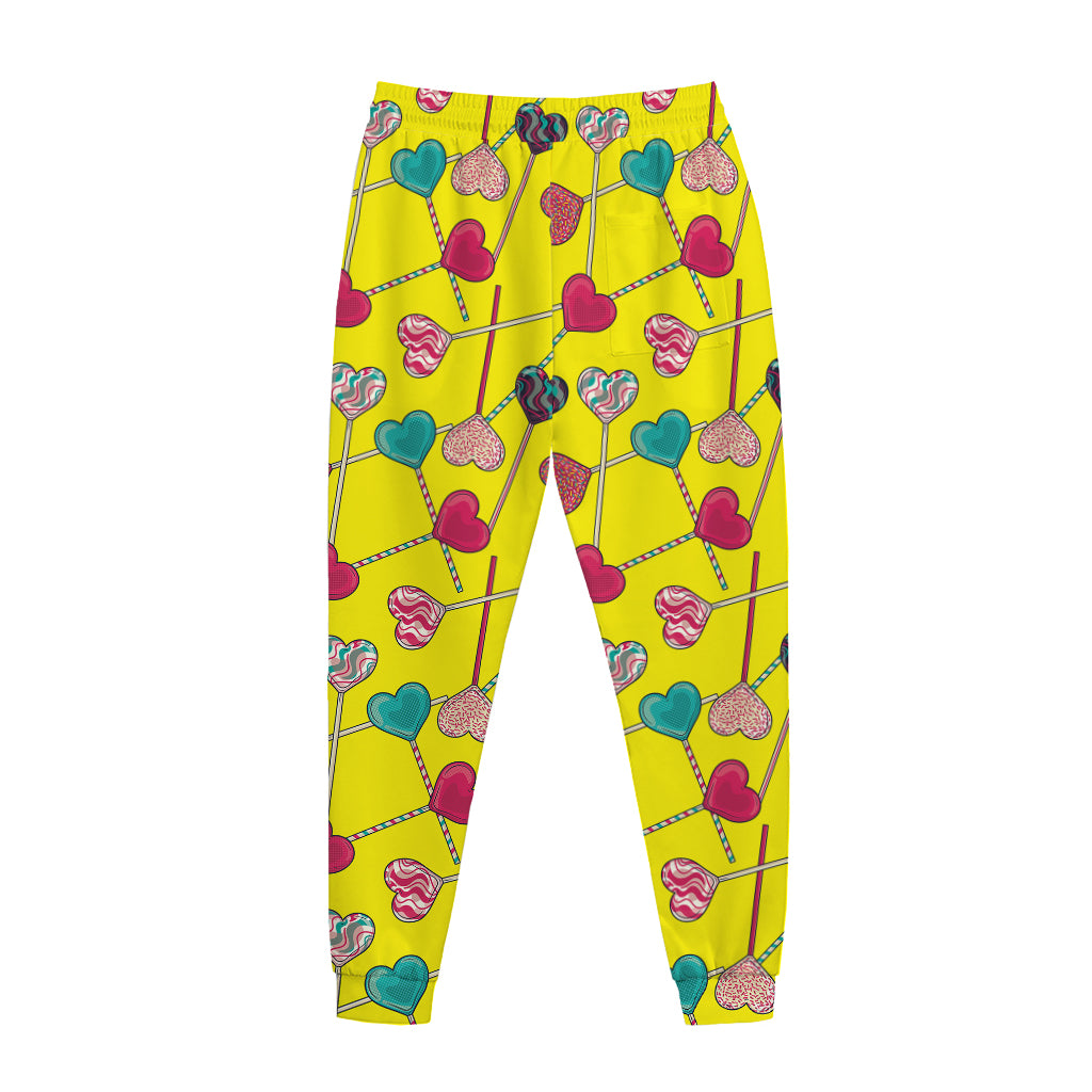 Retro Lollipop Print Jogger Pants