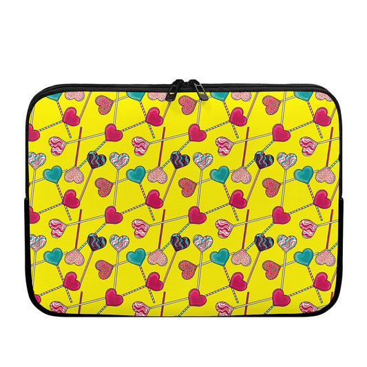 Retro Lollipop Print Laptop Sleeve