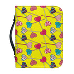 Retro Lollipop Print Leather Bible Cover