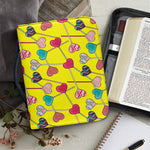 Retro Lollipop Print Leather Bible Cover