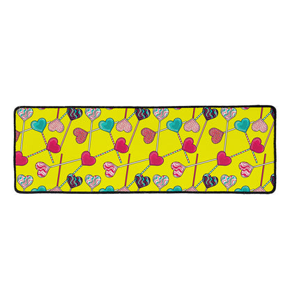 Retro Lollipop Print Long Kitchen Mat