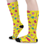 Retro Lollipop Print Long Socks